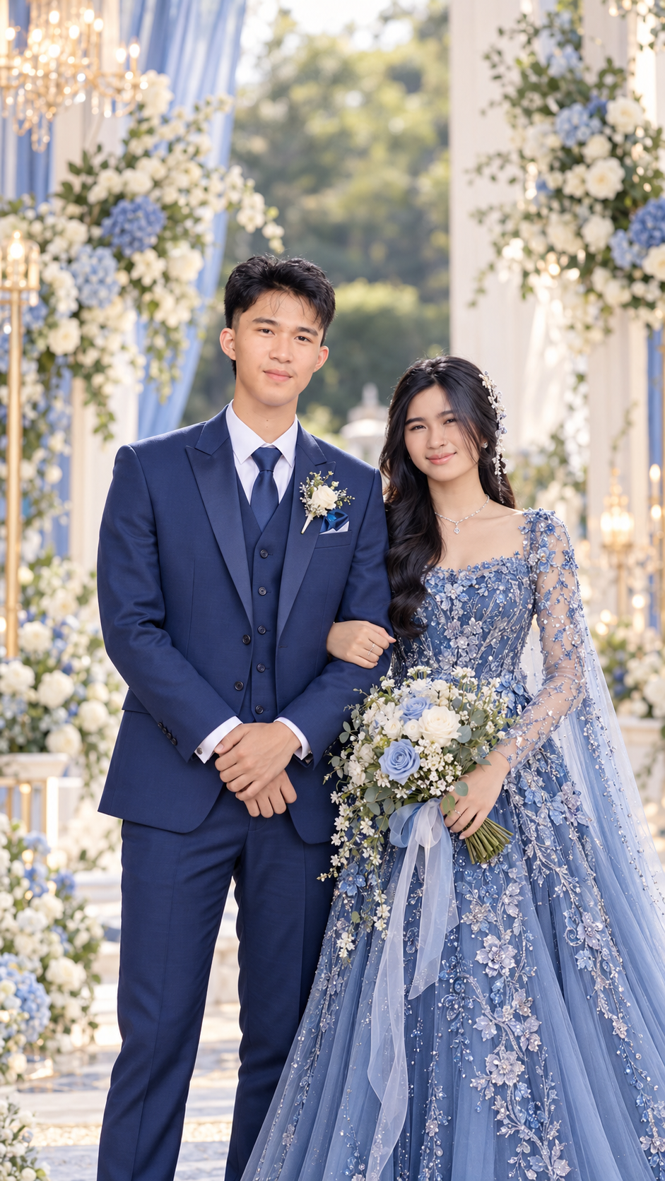 Ilustrasi Mempelai Jehezkiel dan Chintamy